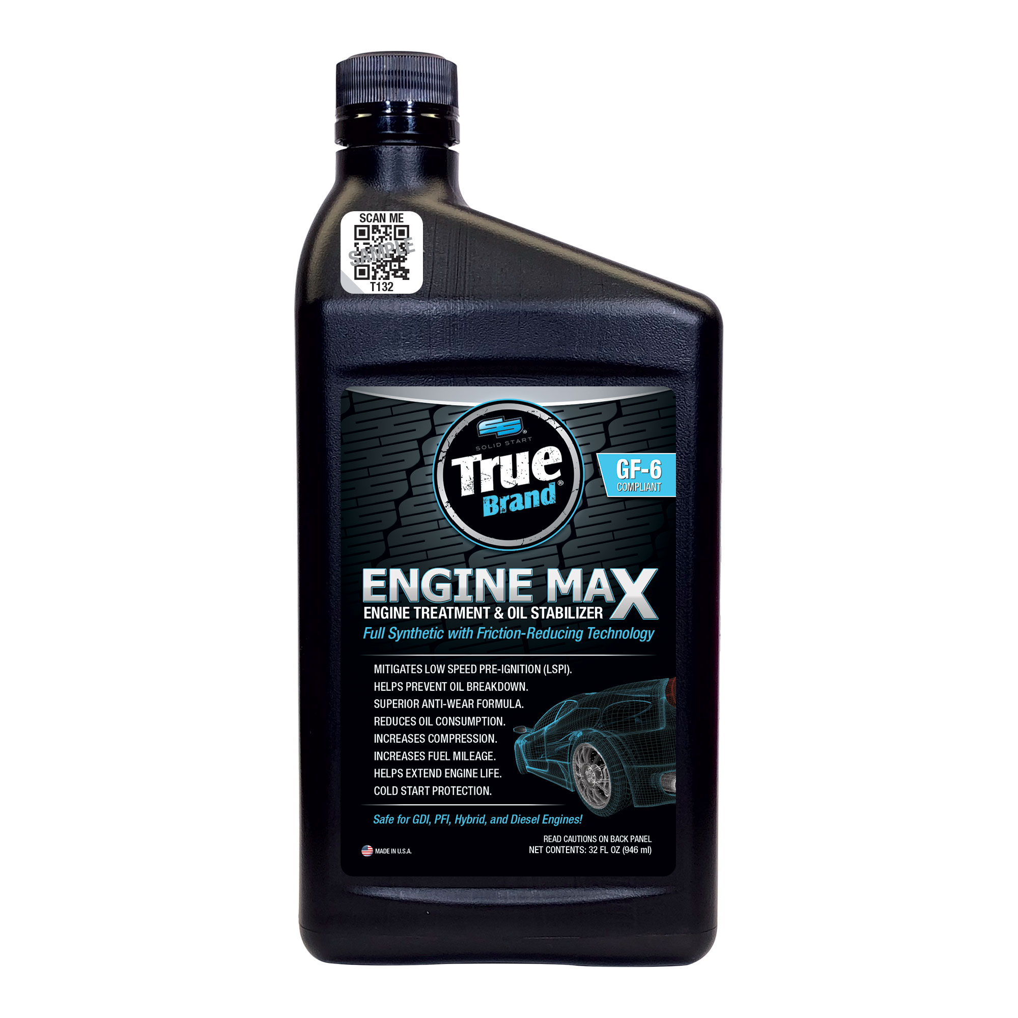 T132 ENGINE TREATMENT WITH PTFE 946ML TRUE BRAND