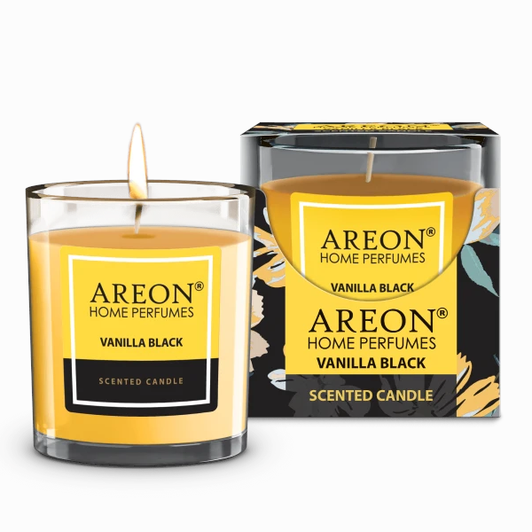 Perfume Areon Candles Vanilla Black | Vela Vainilla Negra 120g