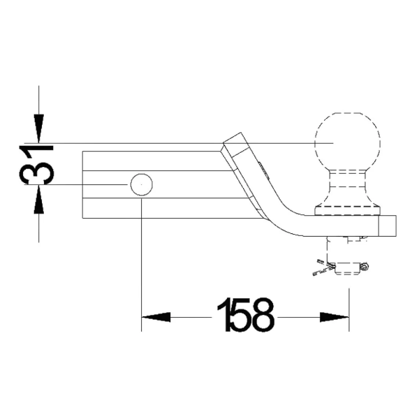 Puntera de Enganche Universal Keko 158mm | K978PR