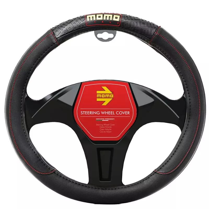 FORRO DE VOLANTE MOMO SWC004BR NEGRO/ROJO