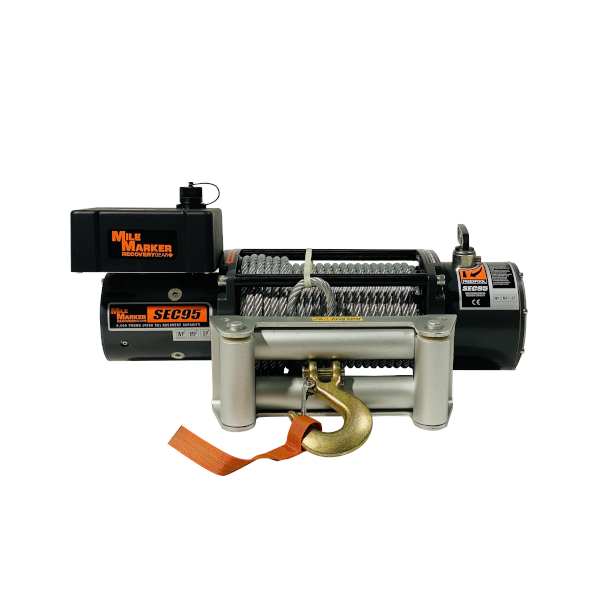 Molinete Mile Marker con Cuerda SEC9.5 76-50246BW 4309Kg 12VWATERPROOF