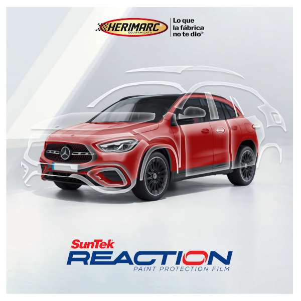 Pelicula de protección de pintura SunTek Reaction Vehículo Full