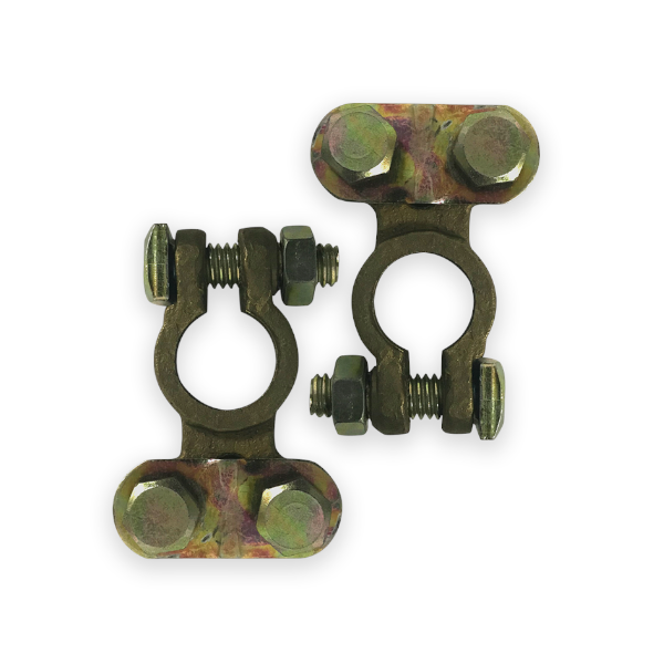 Terminal Borne para Bateria HS 2pc Termo/Bronce | 07.004